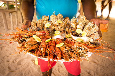 Zanzibarská kuchyně, mořské plody