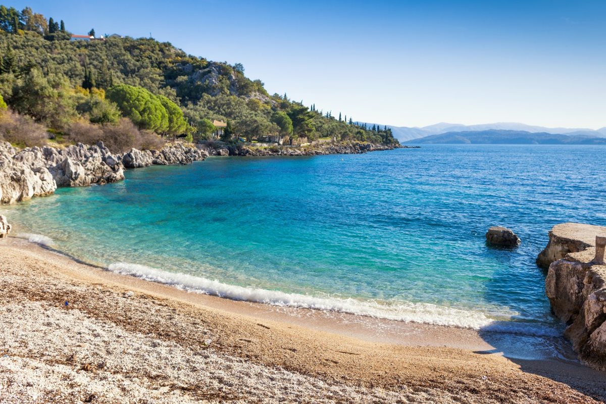 Pláž Nissaki, Korfu