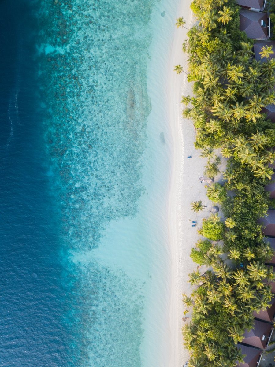 Maledivy z ptačího pohledu
