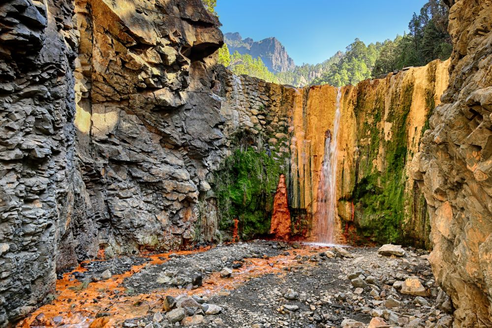 Vodopád Cascada de Colores, La Palma