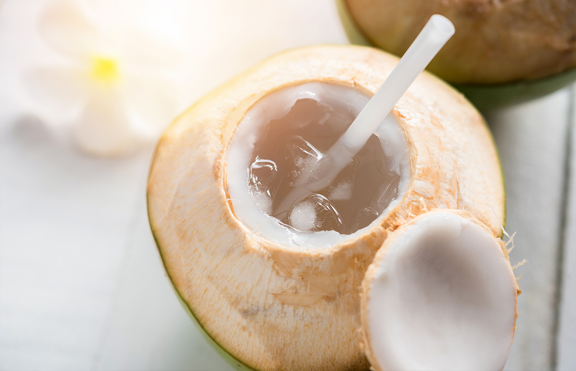 Kokosová voda, oblíbený mauricijský nápoj