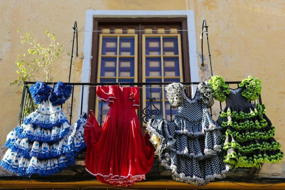 Španělské šaty na tanec Flamenco