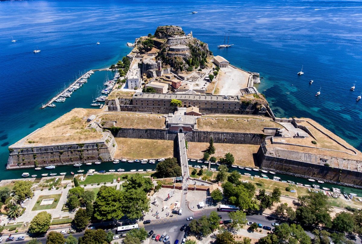 Benátské opevnění ve městě Korfu, Řecko