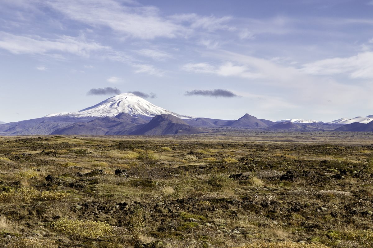 Sopka Hekla, Island