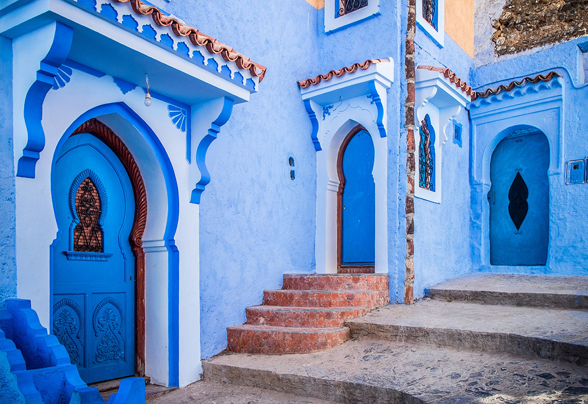 Medina v marockém městě Chefchaouen