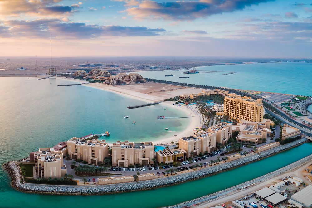 Uměle vytvořený ostrov Marjan, Ras Al Khaimah