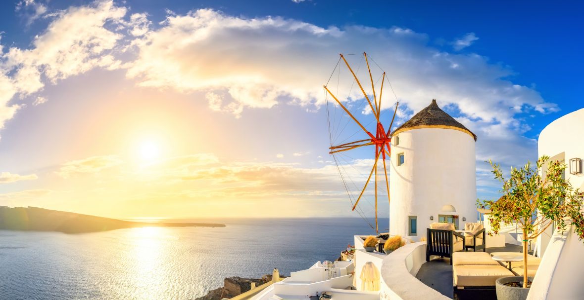 Větrné mlýny, Santorini