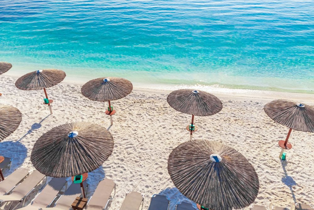 Mramorová pláž, Thassos, Řecko