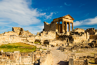 Ruiny římského města Dougga