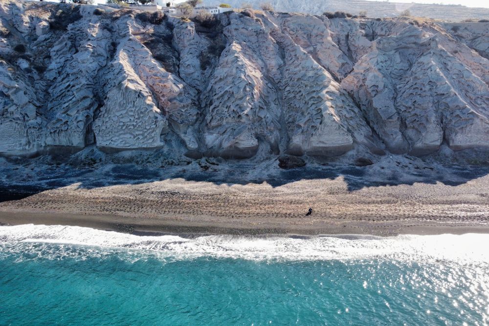 Pláž Vlychada, Santorini, Řecko