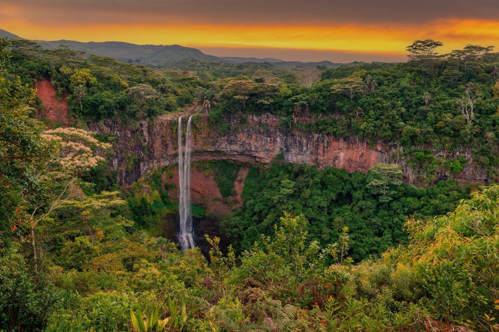 Vodopády Chamarel v NP Black River
