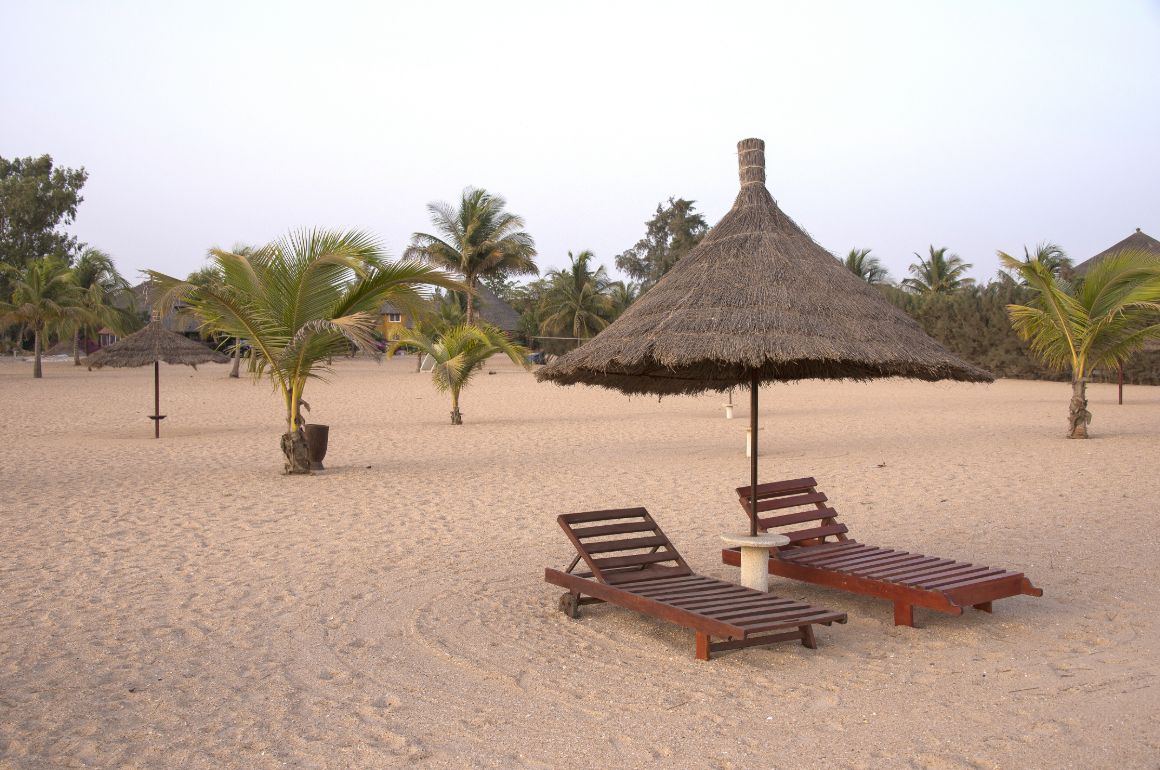 Senegalská pláž Saly