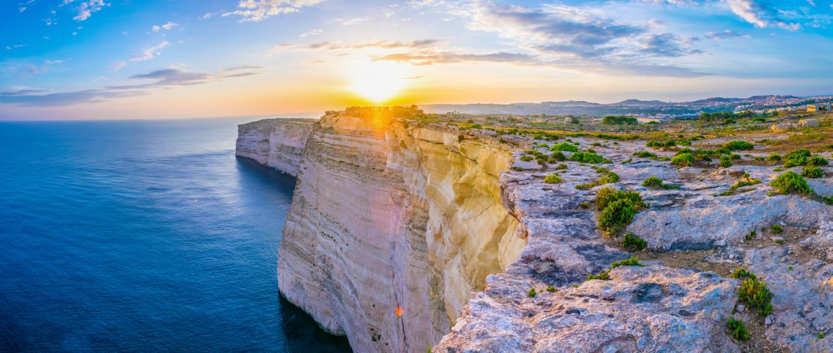 Západ slunce na ostrově Gozo