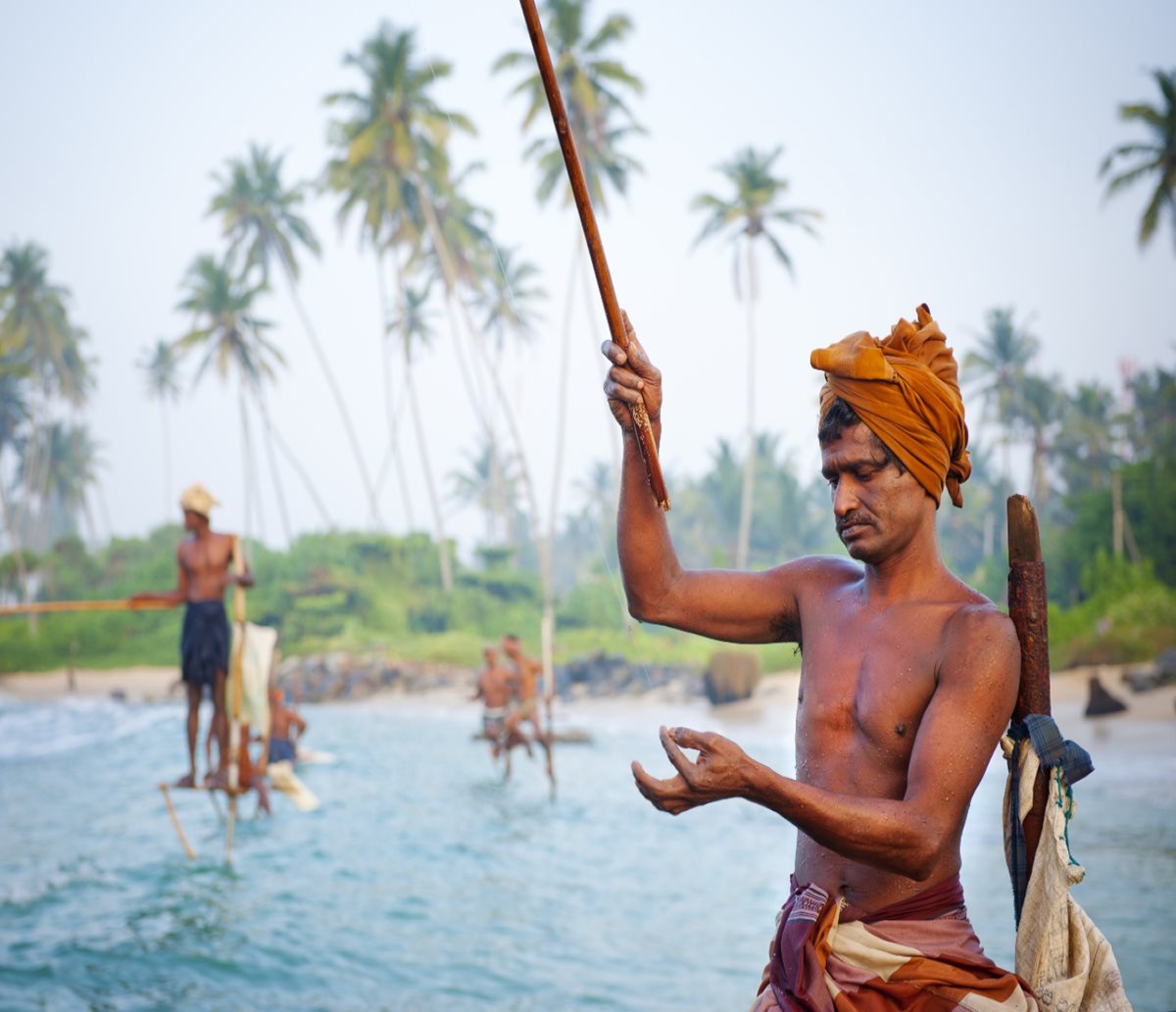 Rybáři na Srí Lance