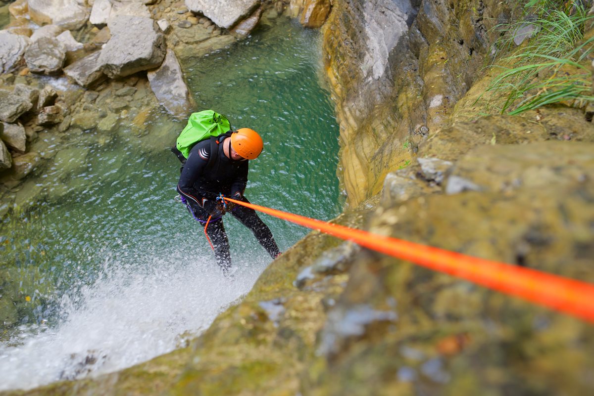 Canyoning, Pyreneje, Španělsko