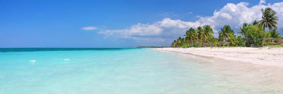 Pláž na Cayo Levisa na Kubě
