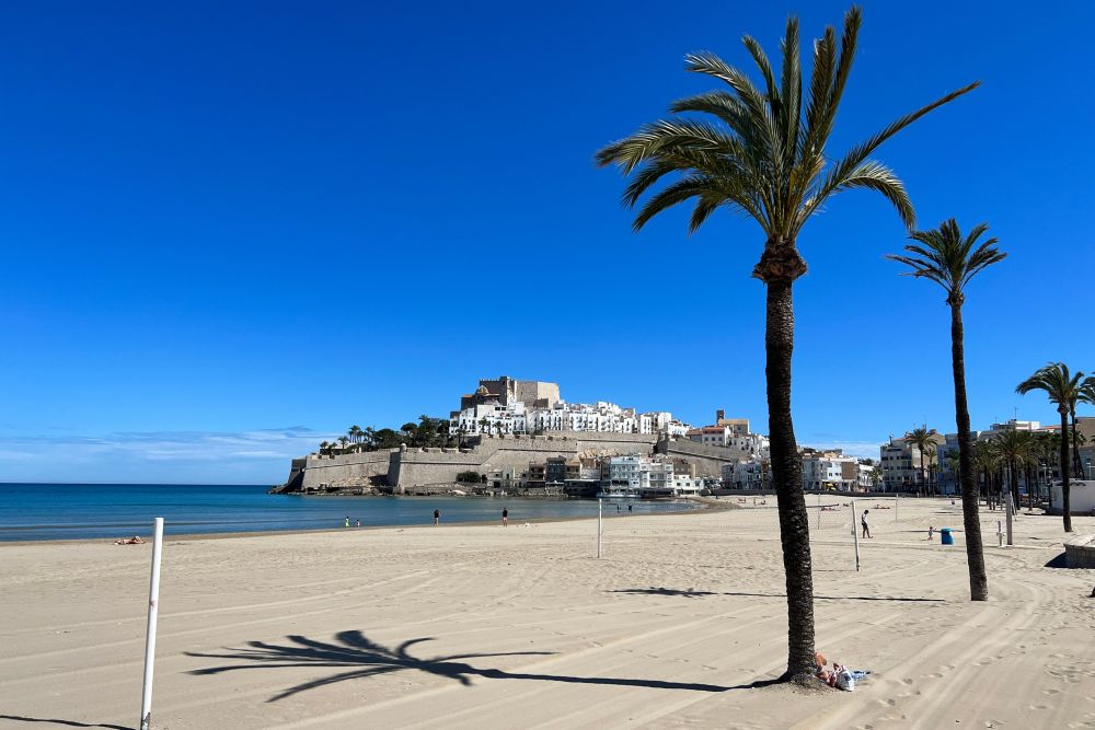 Pláž v Peníscole na Costa del Azahar