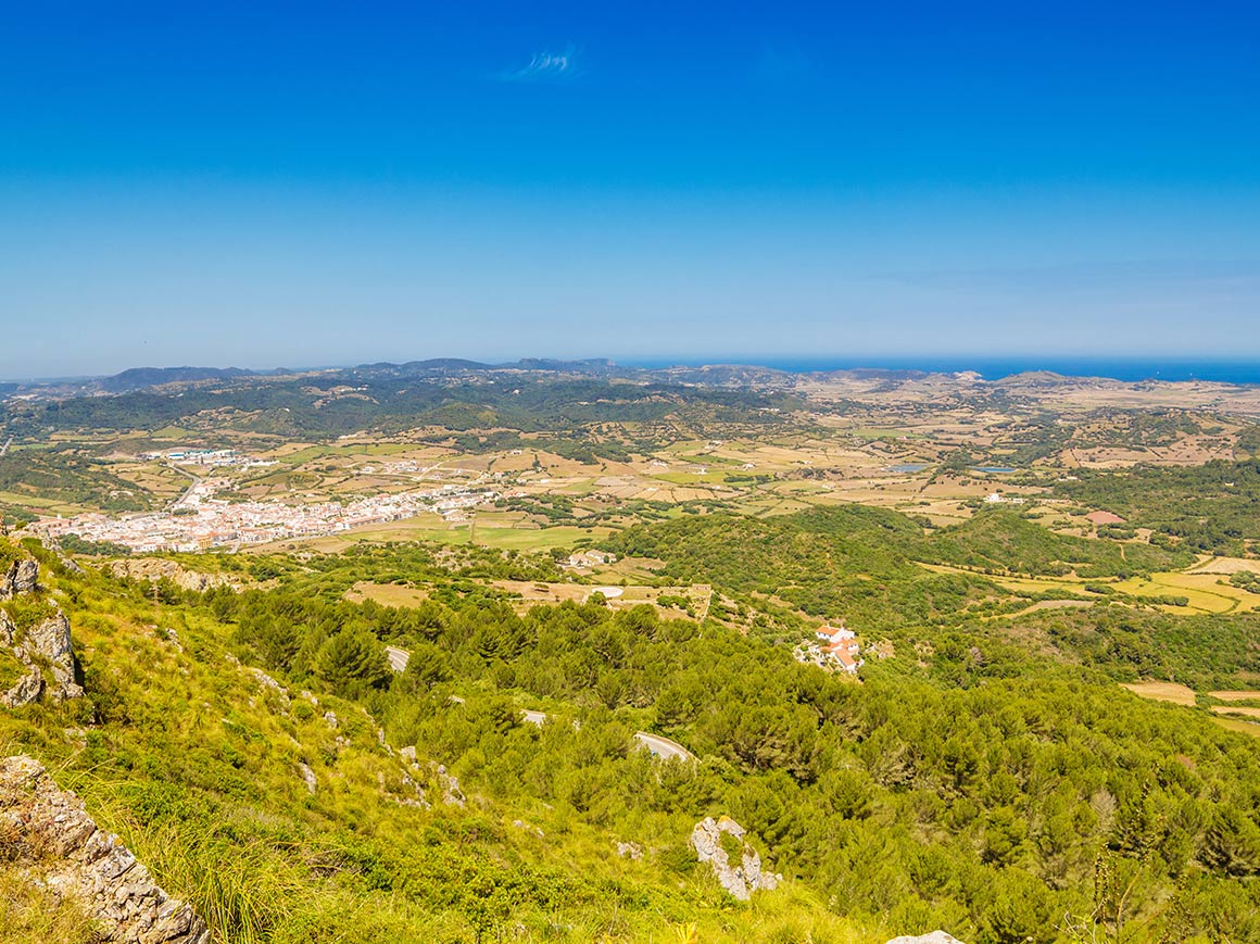 Výhled z Monte Toro, Menorca