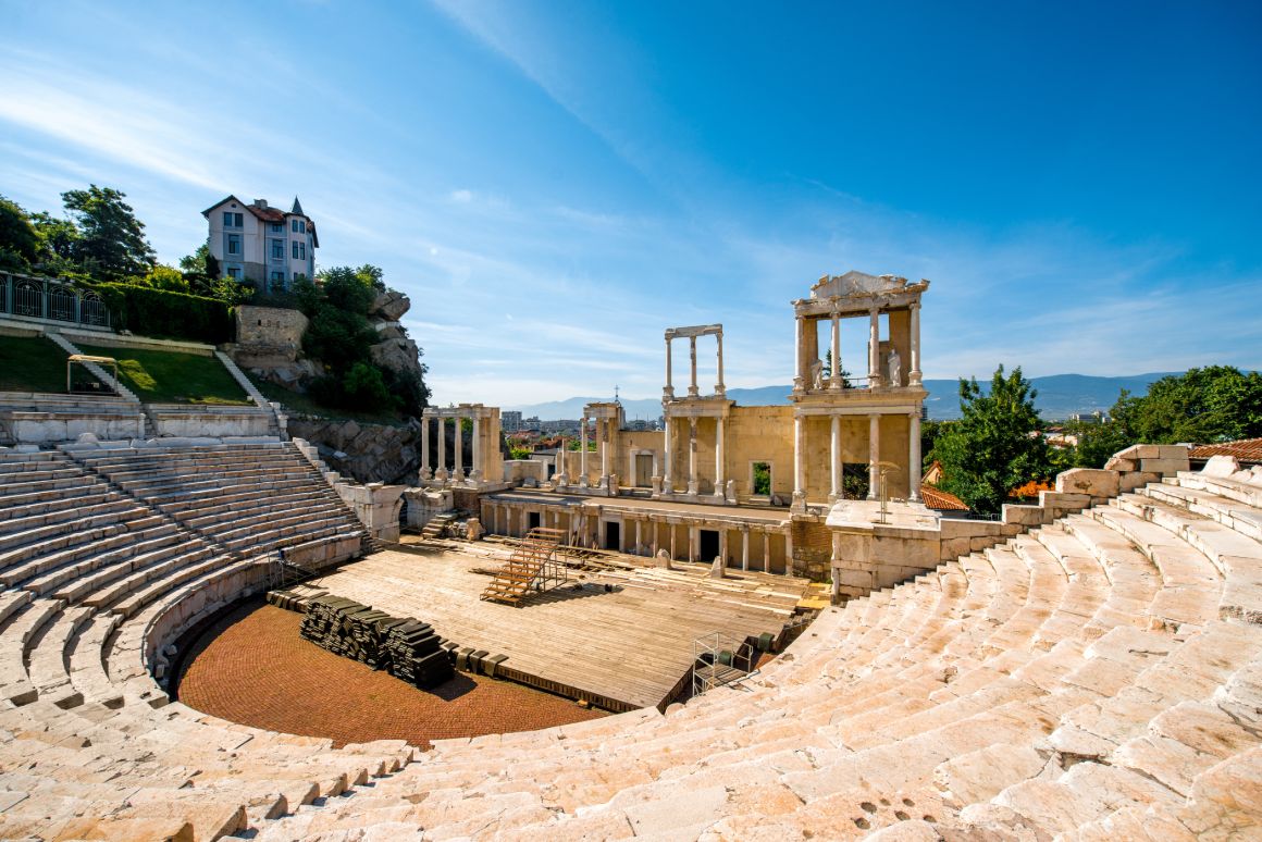 Římské divadlo Philippopolis v Plovdivu, Bulharsko