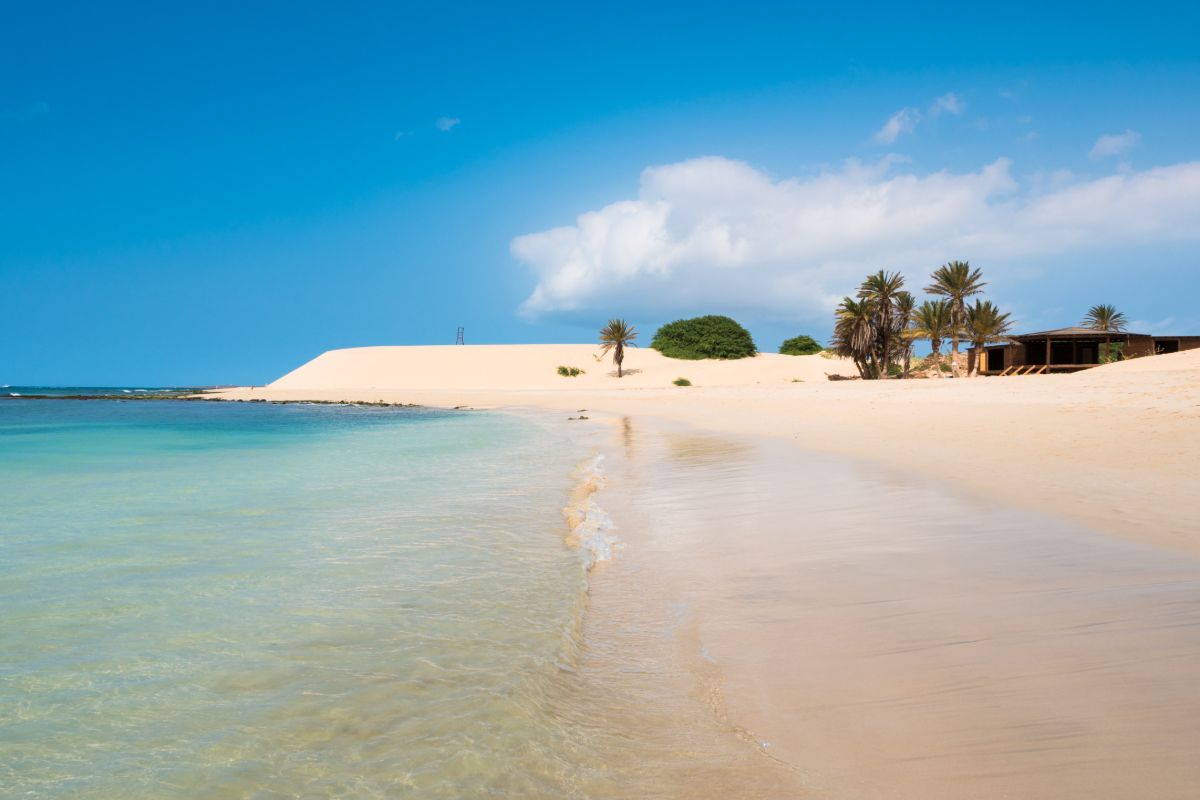 Pláž Chaves na ostrově Boa Vista, Kapverdské ostrovy