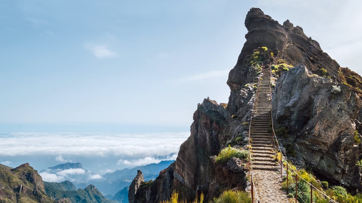 Cesta z Pico do Arieiro na Pico Ruivo, Madeira