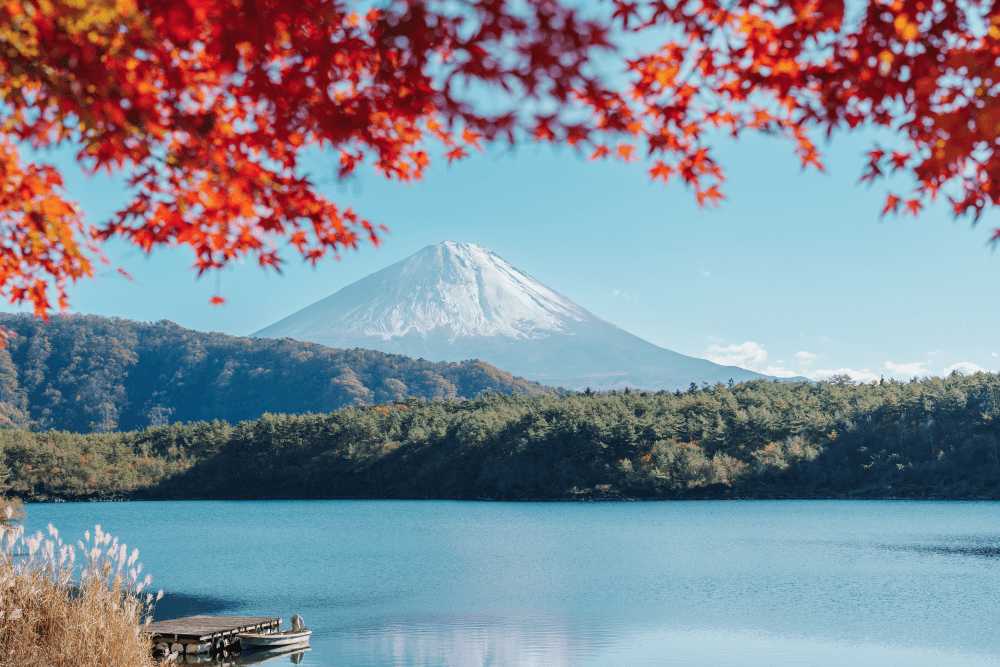 Posvátná hora Fudži v Japonsku