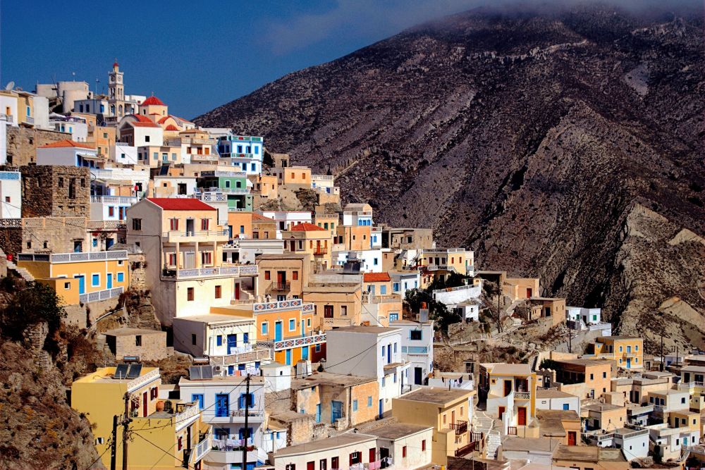 Olympos, Karpathos, Řecko Olympos, Karpathos, Řecko