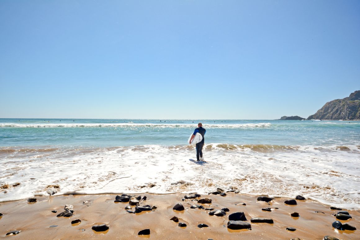 Pláž Arrifana, Algarve, Portugalsko