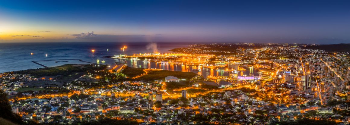 Hlavní město Port Louis, Mauricius