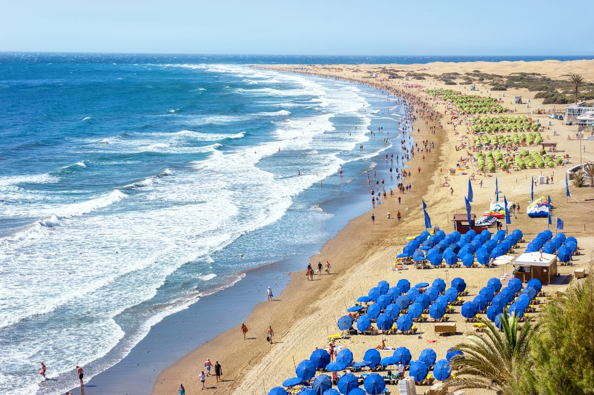 Playa del Ingles, Gran Canaria, Španělsko