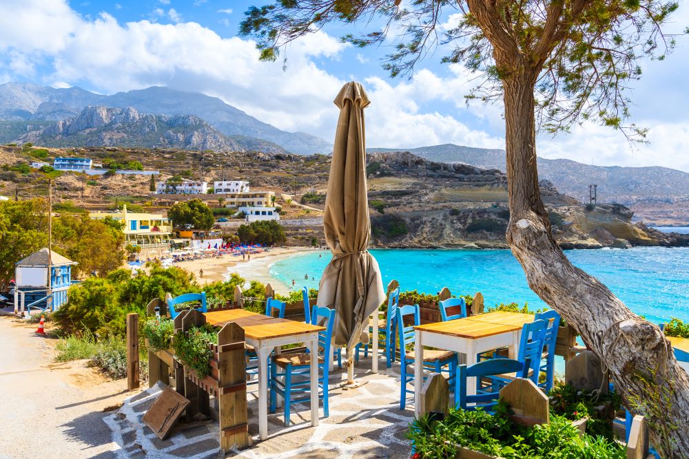 Taverna nad pláží Lefkos Taverna nad pláží Lefkos