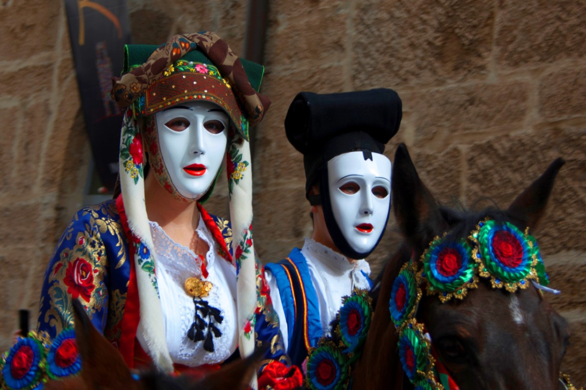 Tradiční karneval, Sardinie, Itálie