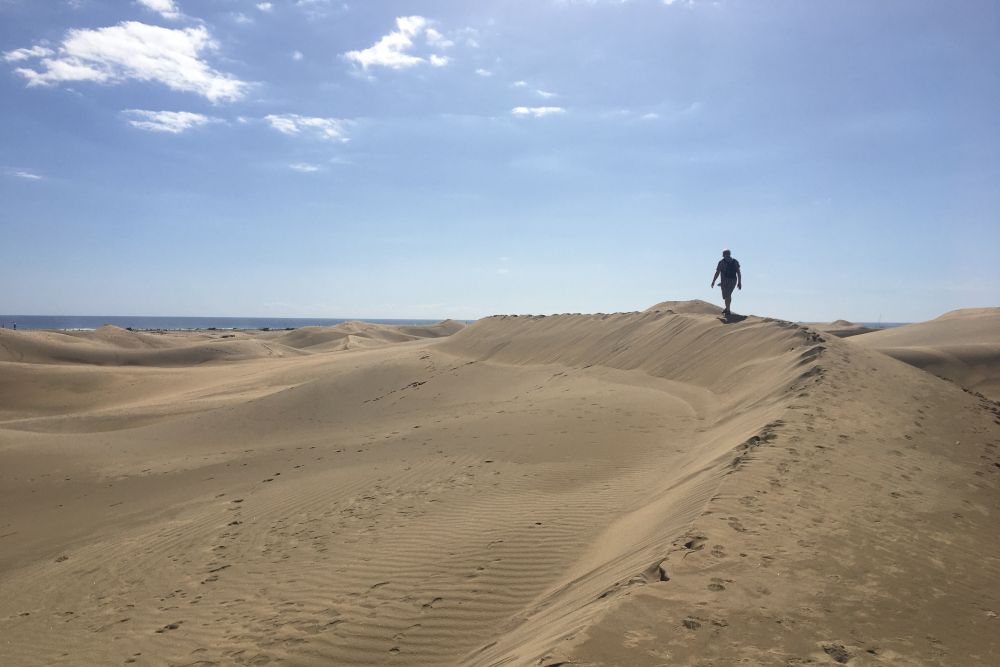 Procházka po dunách v Maspalomas, autor: Pavla Jelínková