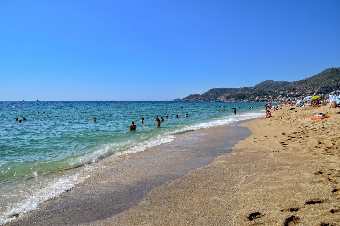 Pláž Kleopatra, Alanya, Turecká riviéra