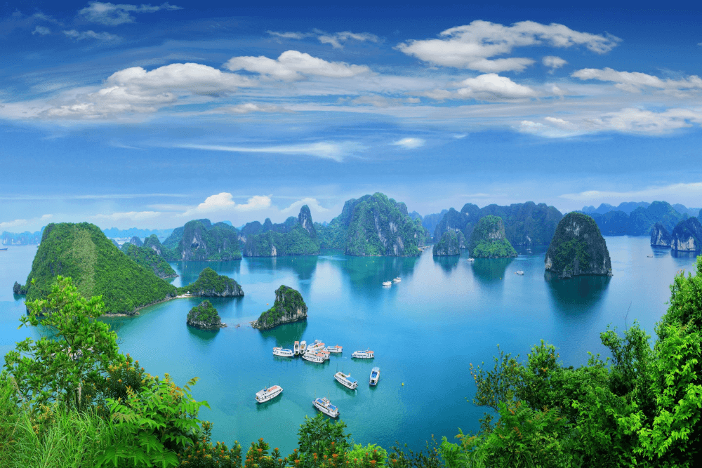 Zátoka Ha Long ve Vietnamu