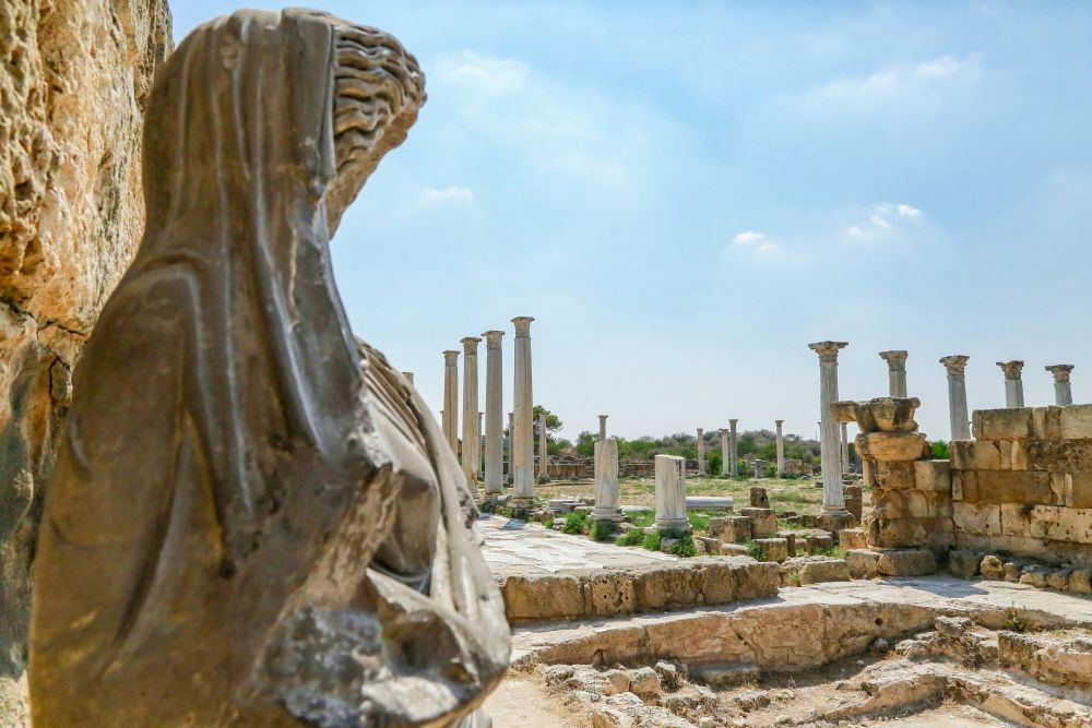 Ruiny města Salamis u Famagusty