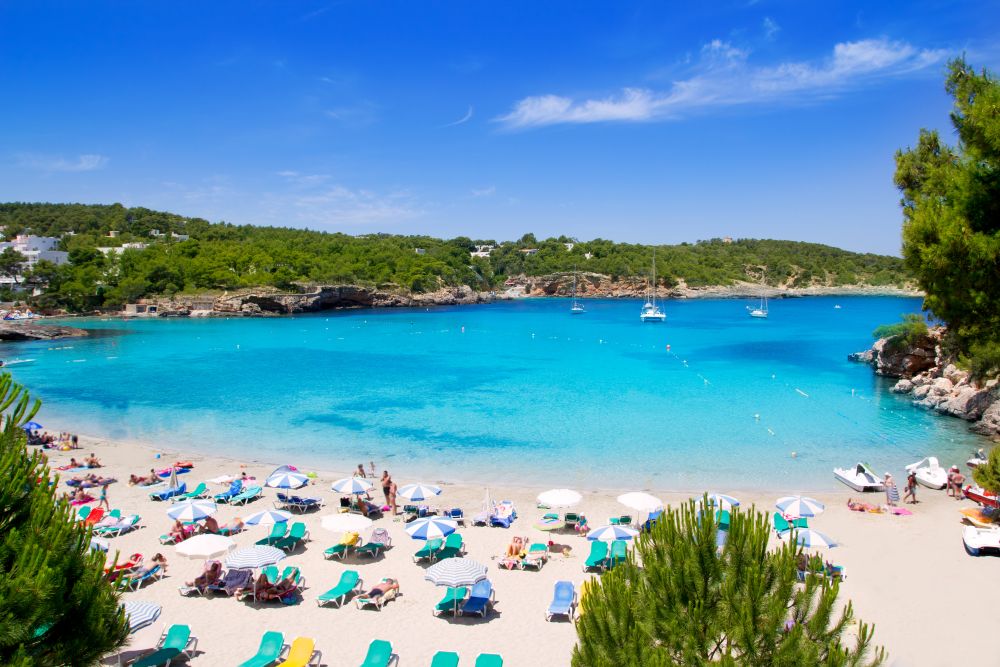 Pláž Portinatx, Ibiza, Baleáry