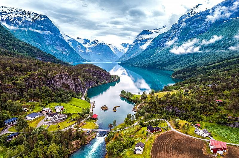 Nádherný výhled na fjord