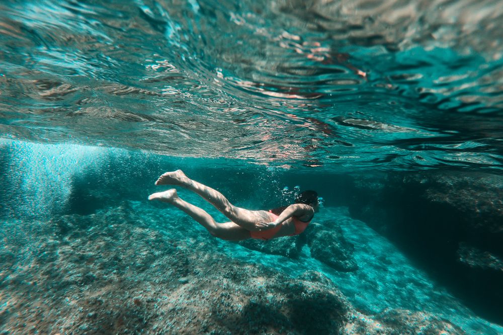 Potápění na Cala Rotja, Mallorca, Baleáry