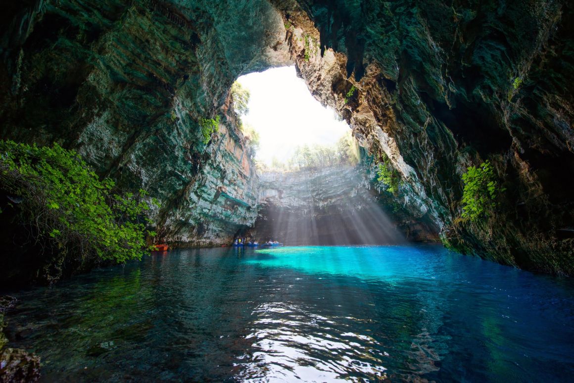 Jeskyně Melissani, Kefalonie, Řecko