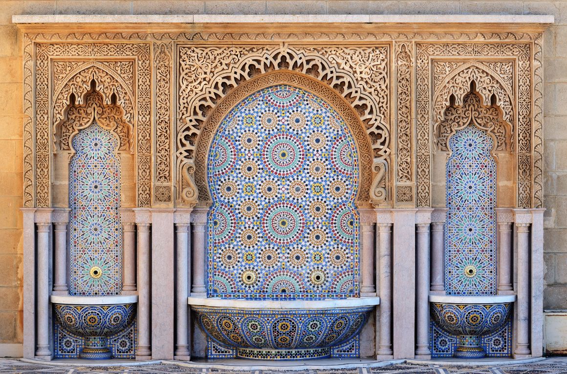 Fontána v Rabatu, Maroko