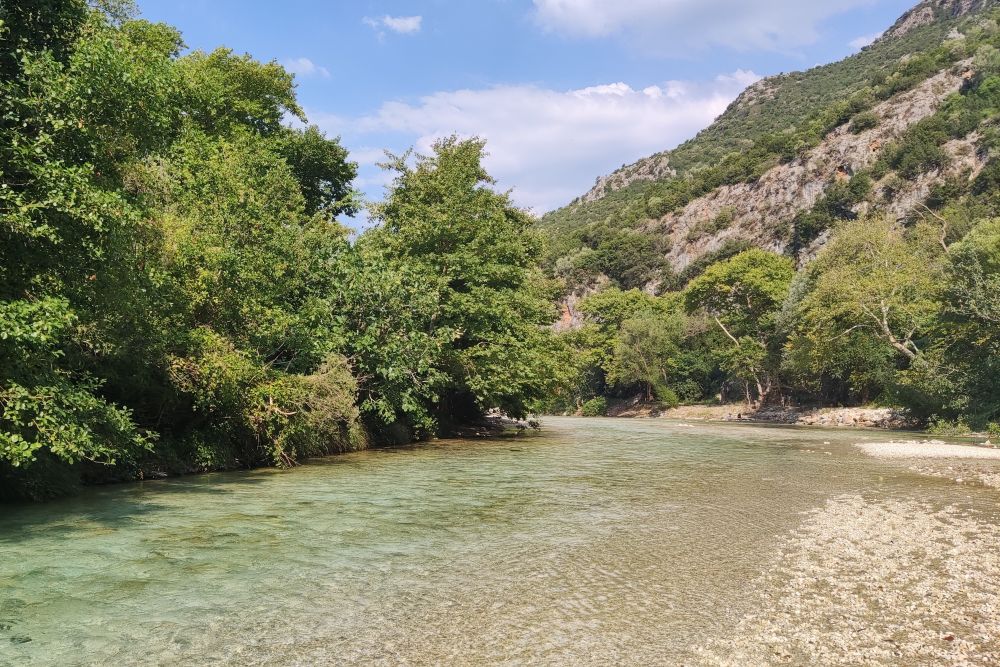 Řeka Acheron nedaleko Pargy