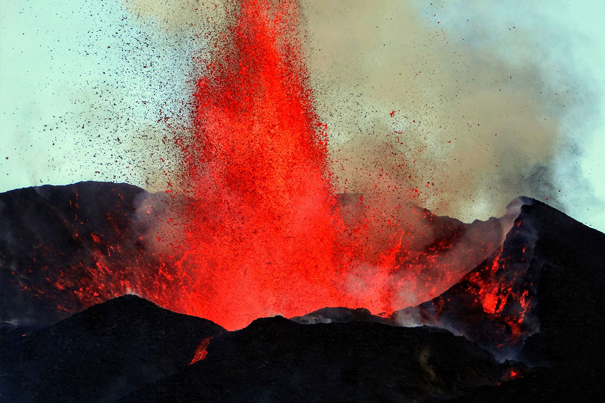 Soptící vulkán, Fogo, Kapverdské ostrovy