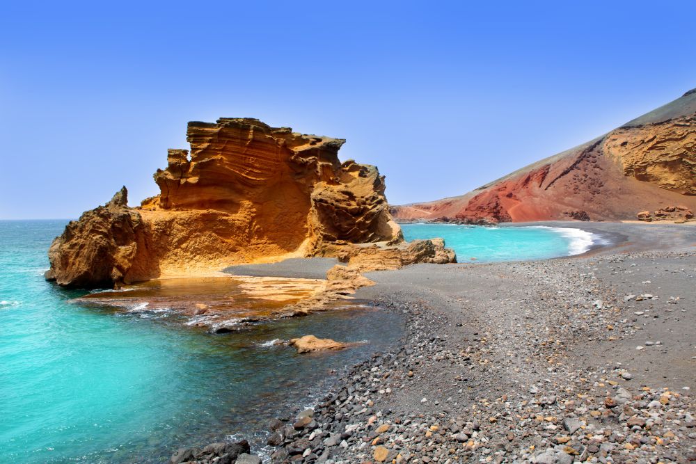 El Golfo, Lanzarote, Kanárské ostrovy El Golfo, Lanzarote, Kanárské ostrovy