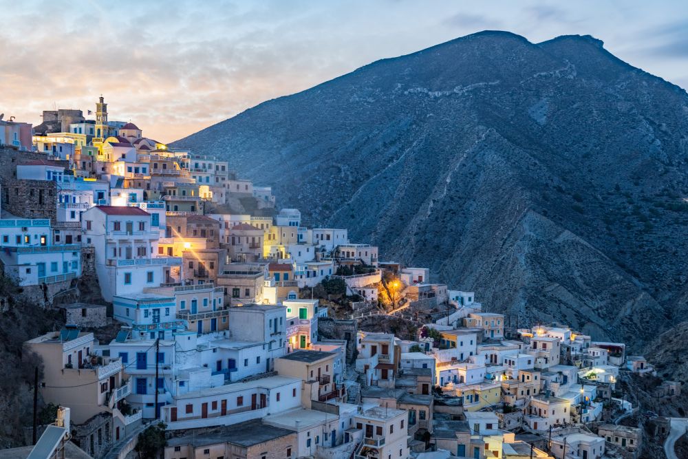 Olympos v noci Olympos v noci