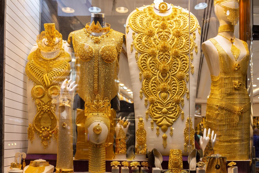 Slavný Gold Souk v Dubaji