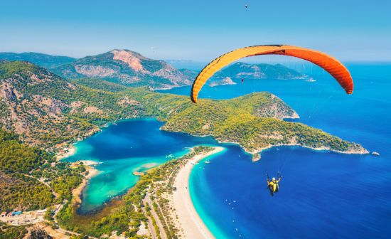 Paragliding nad Modrou lagunou, Ölüdeniz