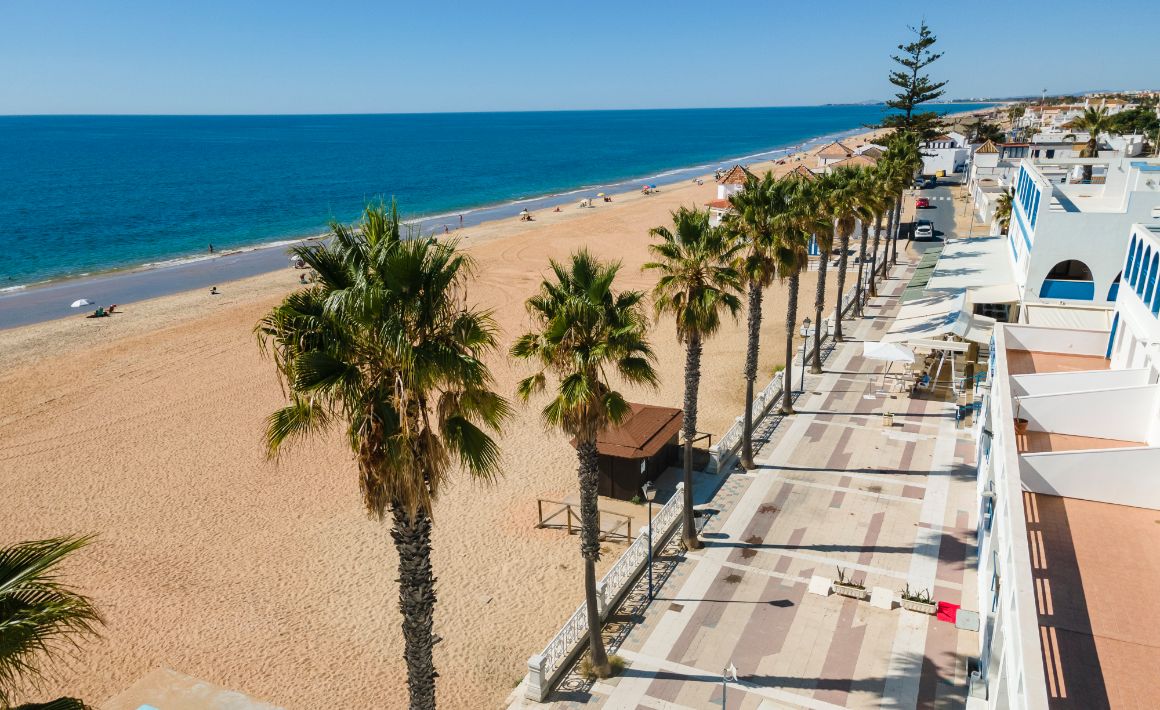 Pláž Islantilla, Costa de la Luz, Španělsko