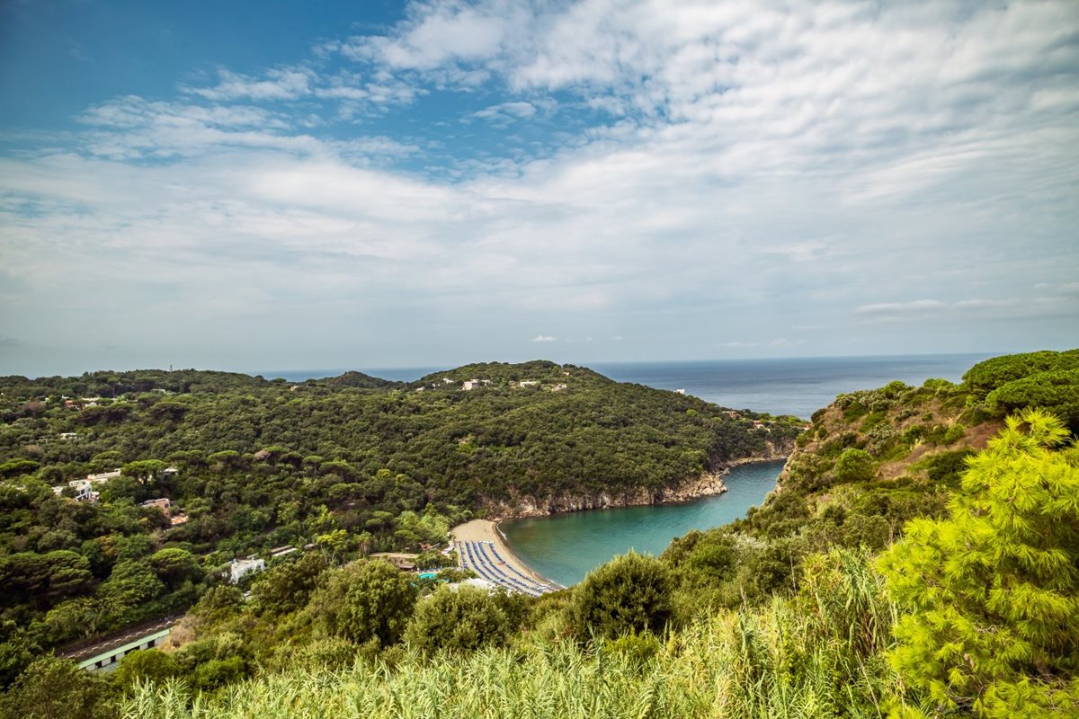 Pláž San Montano, Ischia, Itálie