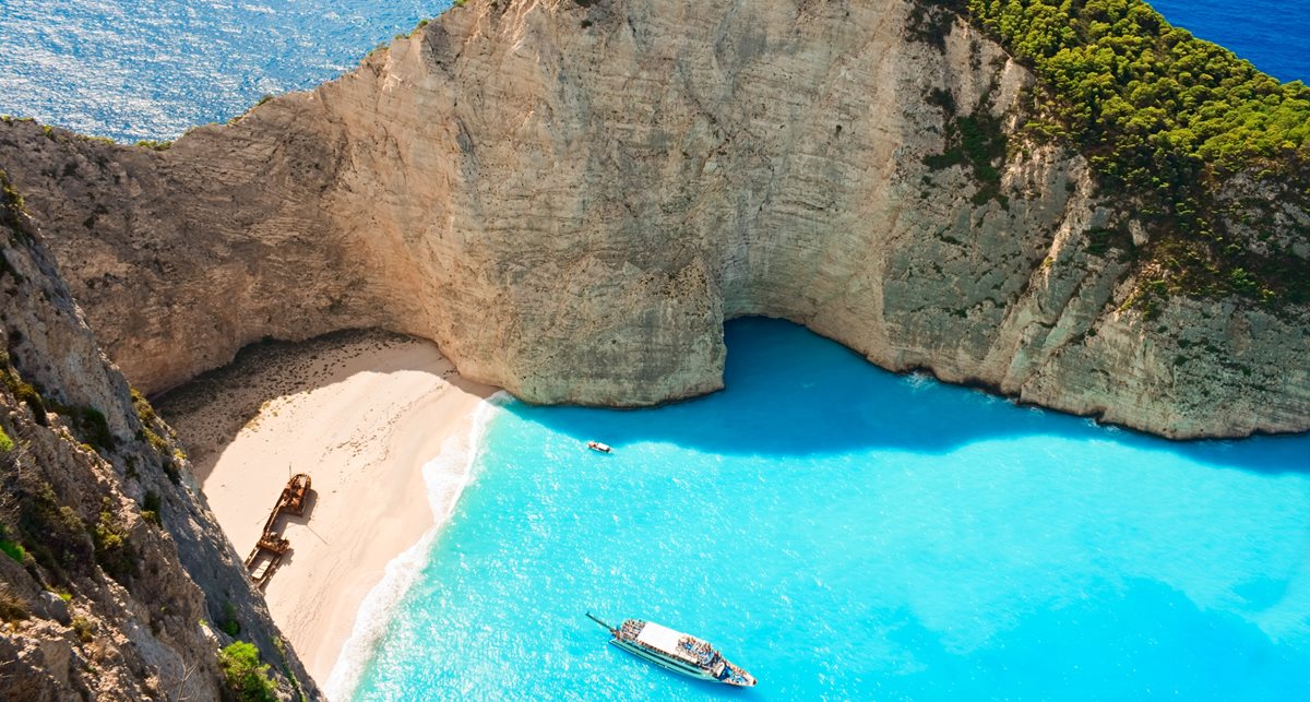 Pláž Navagio, Zakynthos, Řecko